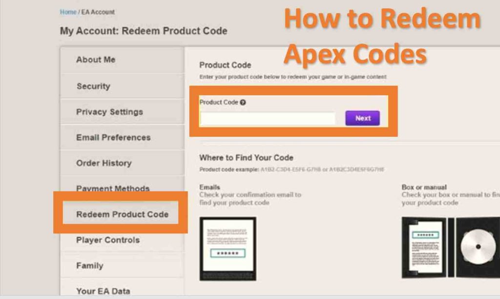 how to redeem apex codes